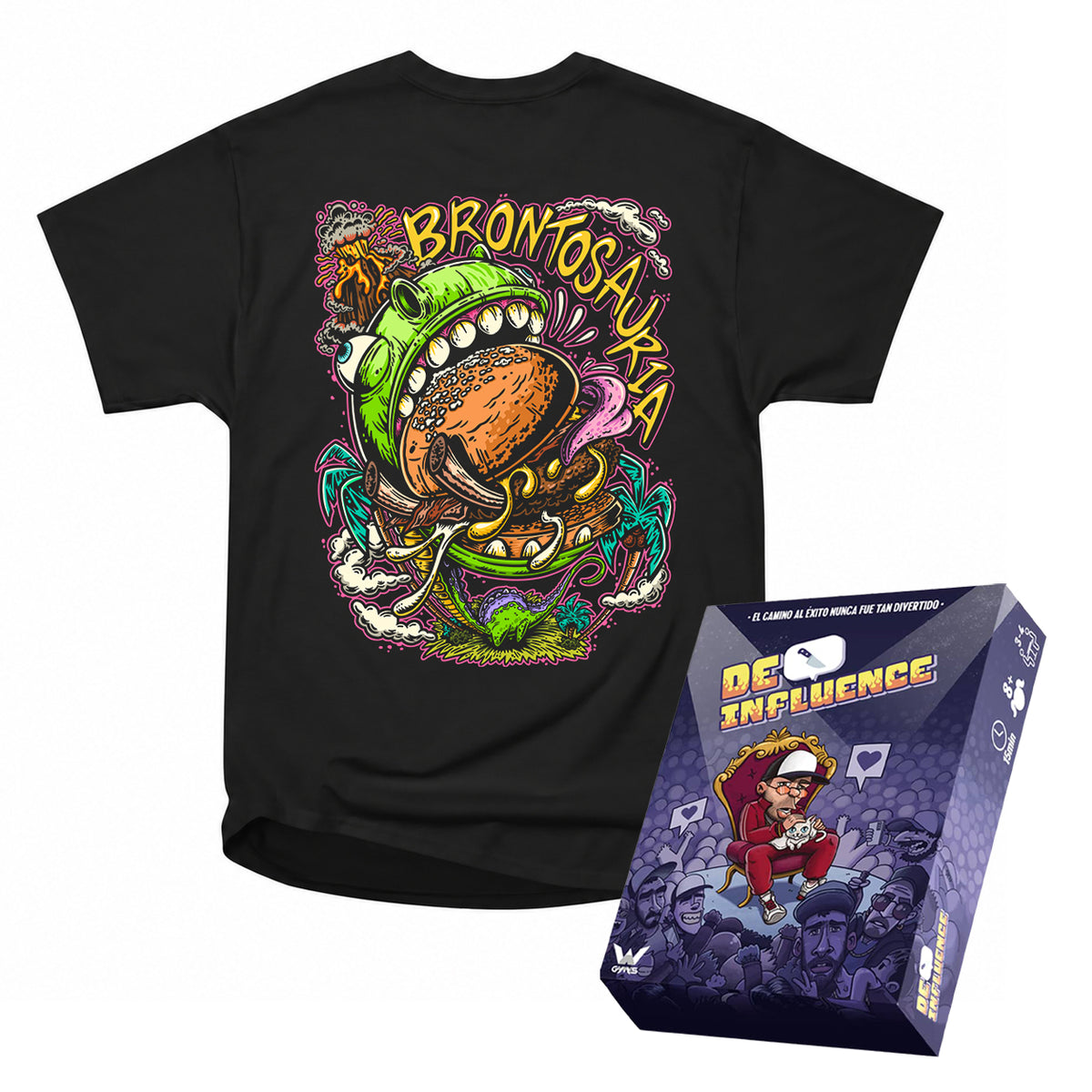 Camiseta BRONTOSAURIA + Juego De Influence